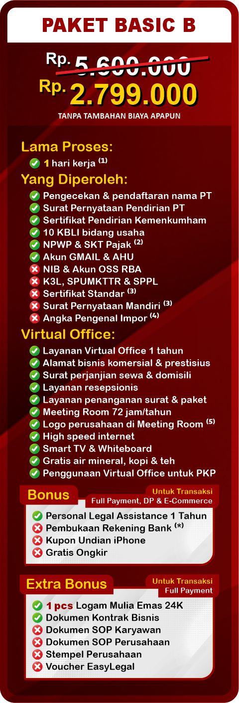 Jasa Pembuatan PT Perorangan | TERMURAH & EXPRESS